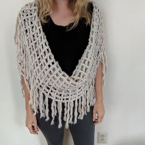 Ivory Cream Versatile Shawl Scarf NWT